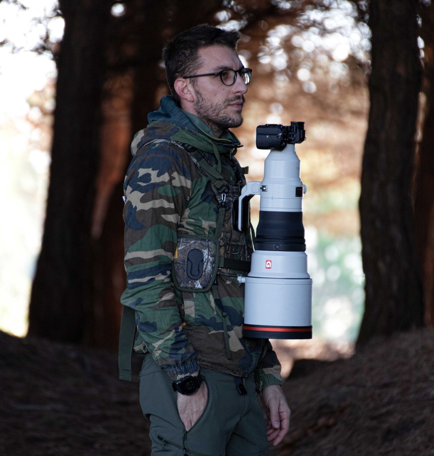 CCS G3 CAMO Binocular & Camera Harness - Cotton Camera Carrying Systems