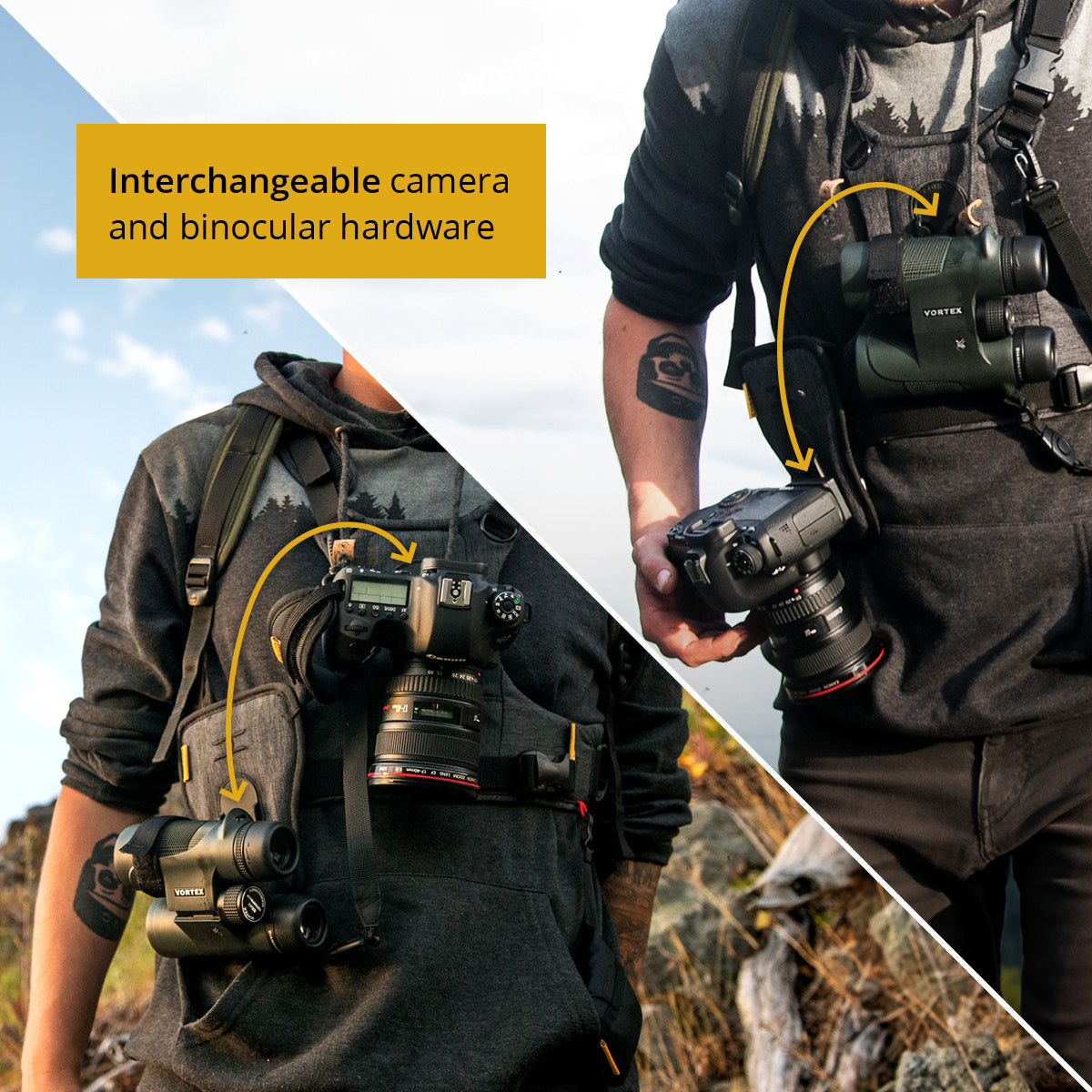 CCS G3 CAMO Binocular &amp; Camera Harness