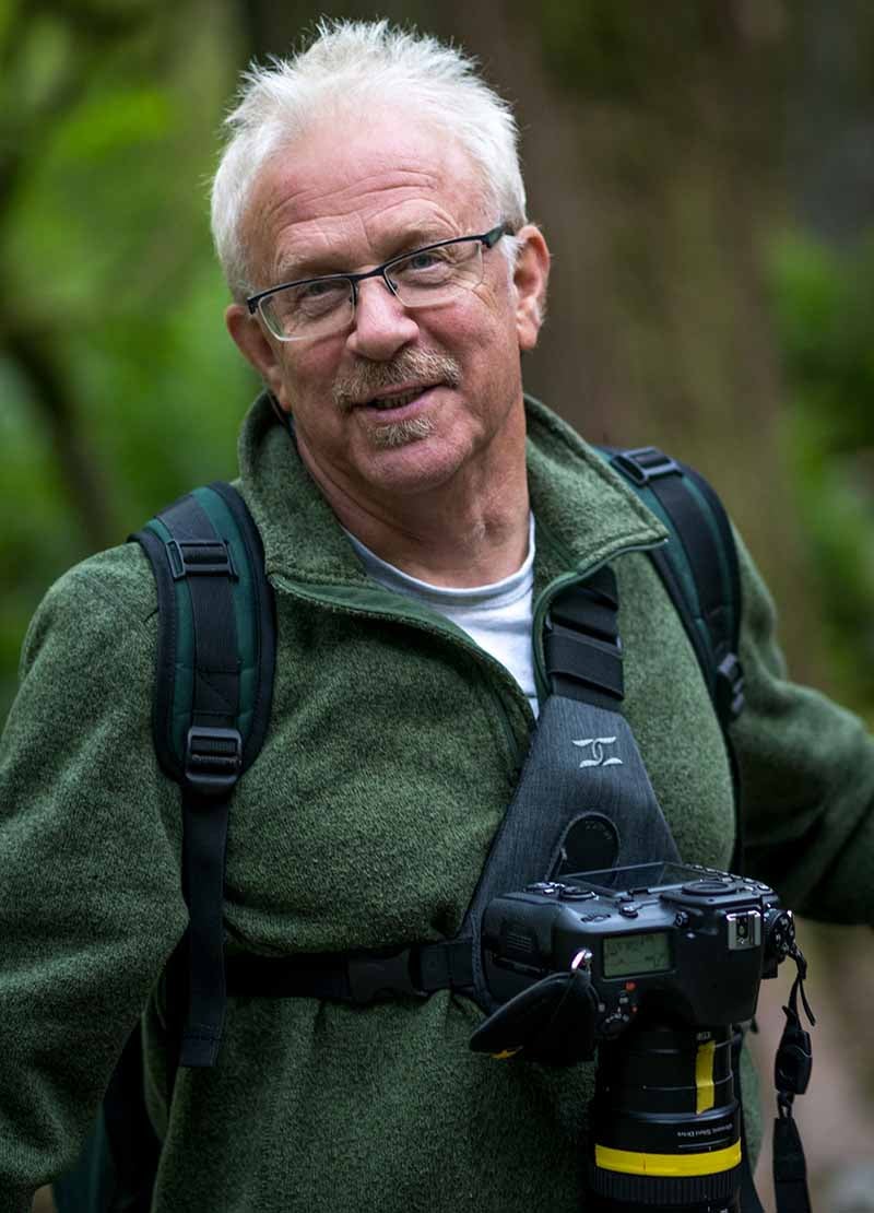 Andy Cotton, designer of Cotton Camera Carrying Systems