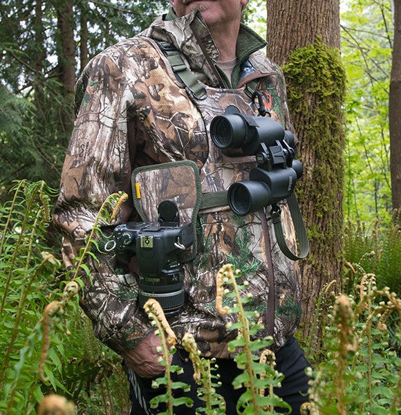 CCS G3 CAMO Binocular & Camera Harness - Cotton Camera Carrying Systems