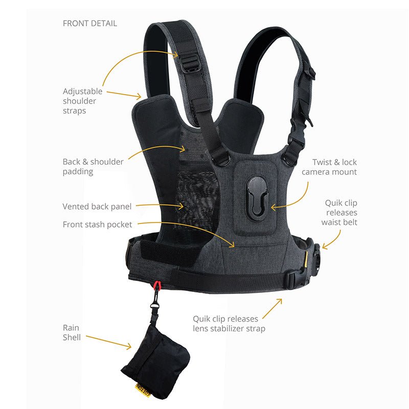 CCS G3 Grey Harness - Camera Vest for Photography