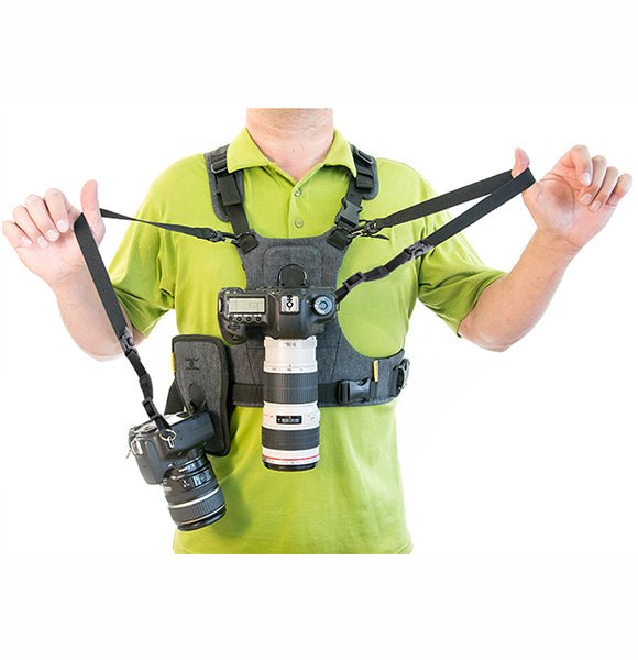 CCS G3 Grey Harness For 2 Cameras - Cotton Camera Carrying Systems