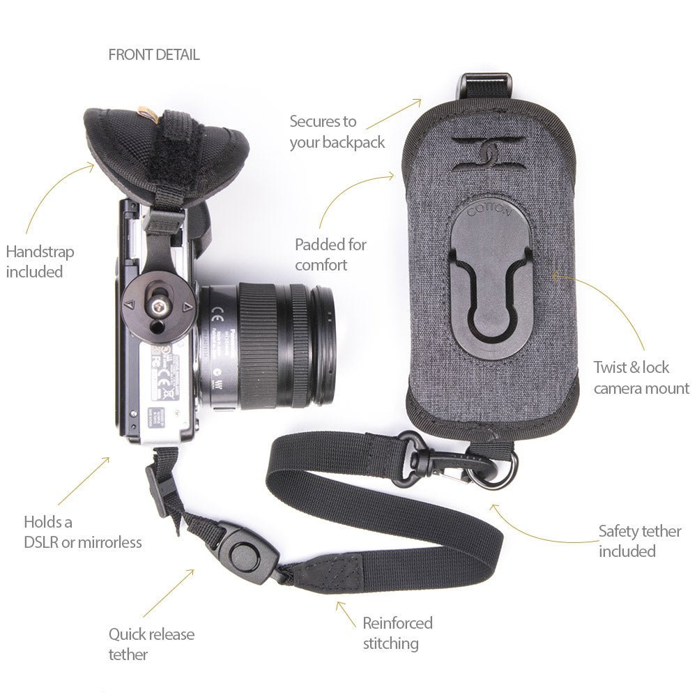 CCS G3 Grey Strapshot - Cotton Camera Carrying Systems